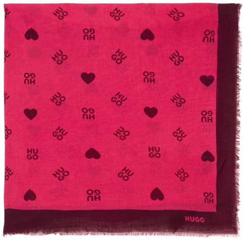 HUGO Damen Women-z_120*120 SCARF, Medium Pink664, ONESIZEZE EU von HUGO