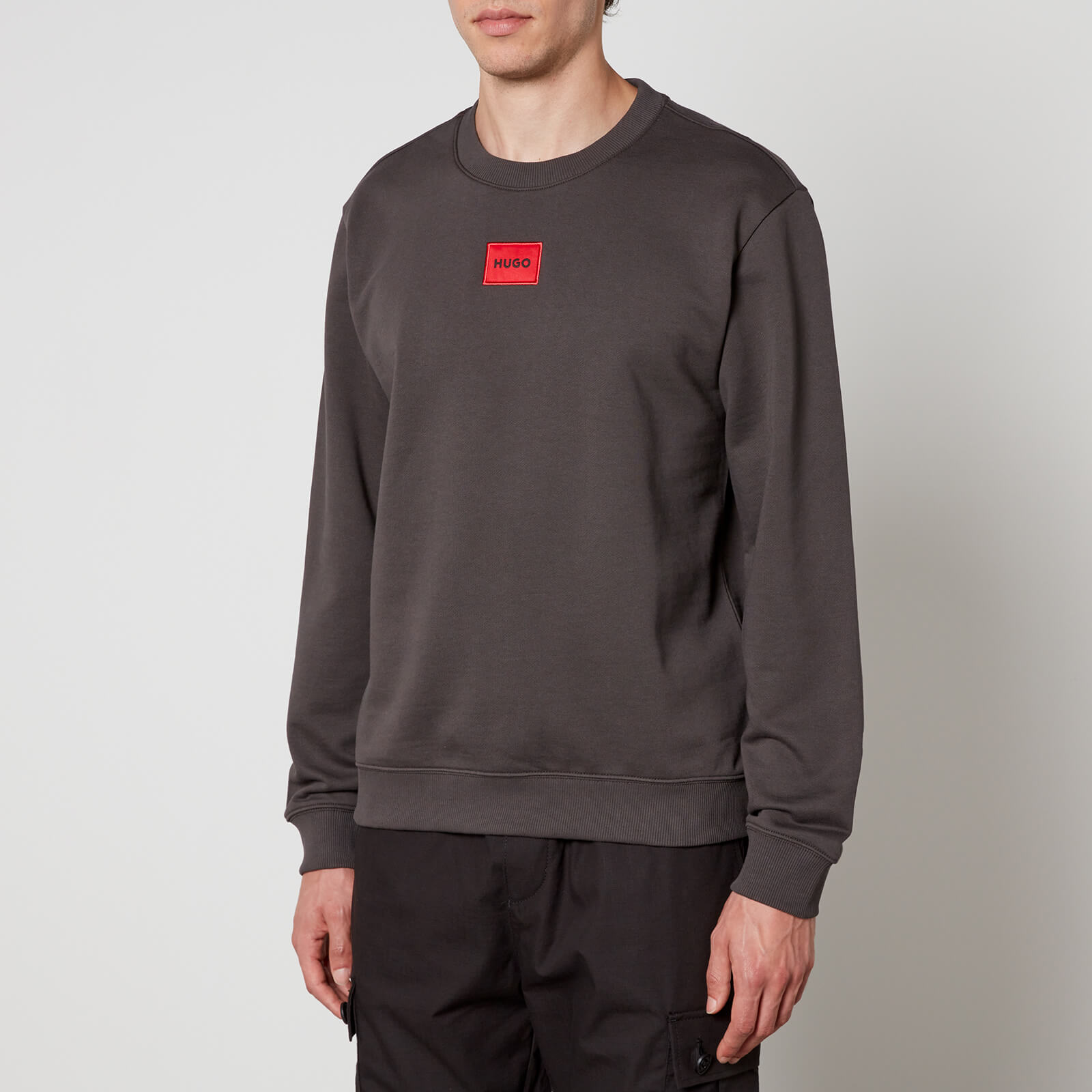 HUGO Diragol212 Logo-Appliquéd Cotton-Blend Jersey Sweatshirt - XL von HUGO