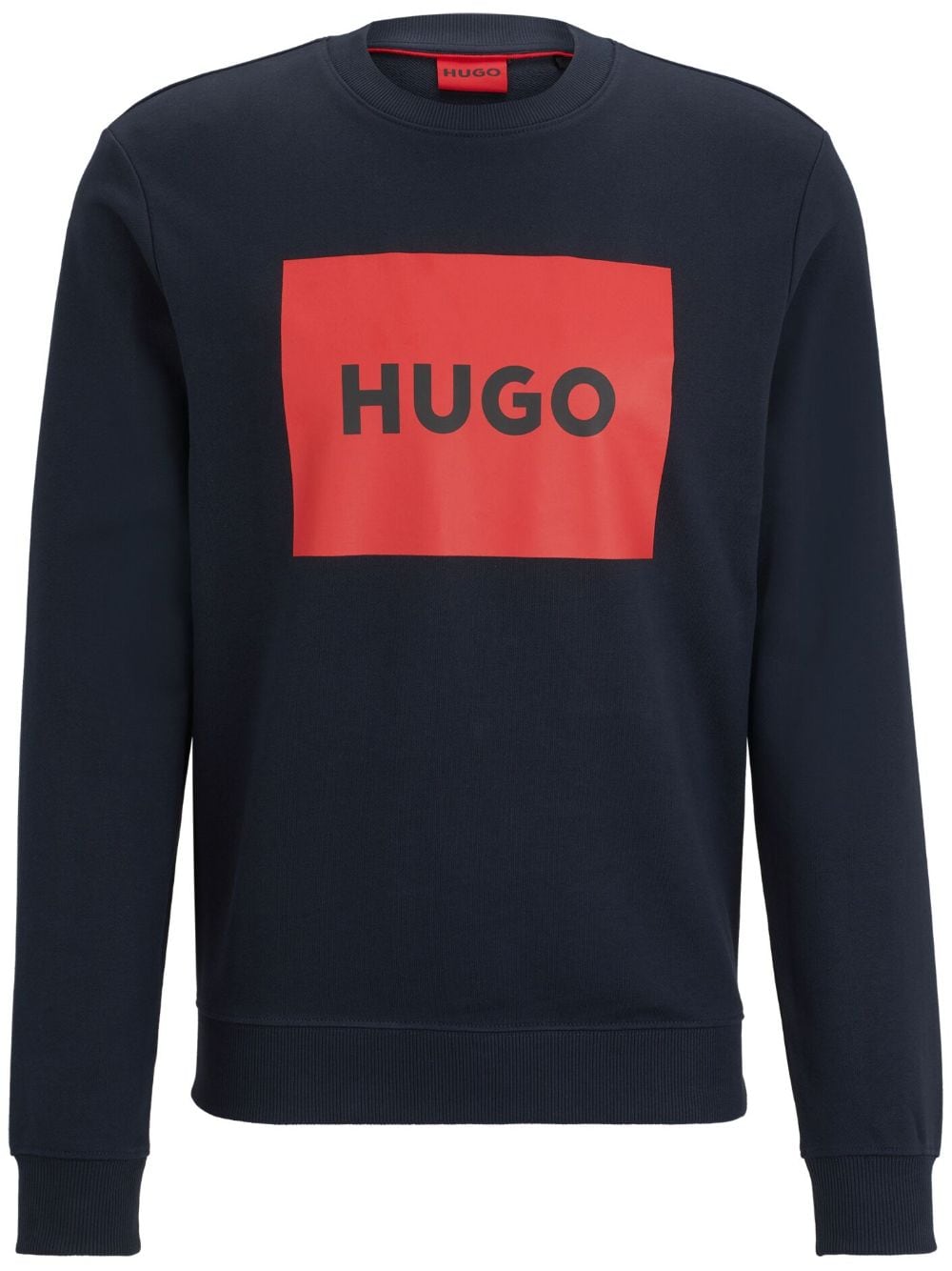 HUGO Duragol Frottee-Sweatshirt mit Logo-Print - Blau von HUGO