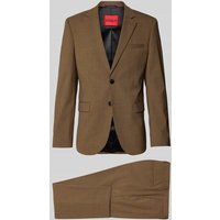 HUGO Extra Slim Fit Anzug mit Schurwoll-Anteil Modell 'ARTI' in Hellbraun, Größe 52 von HUGO