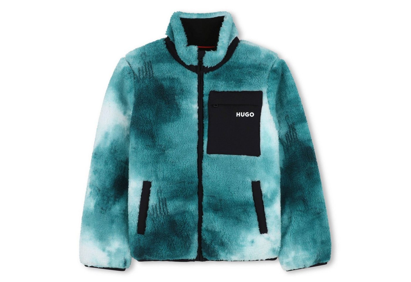 HUGO Fleecejacke HUGO Kids Fleece - Jacke Türkis von HUGO