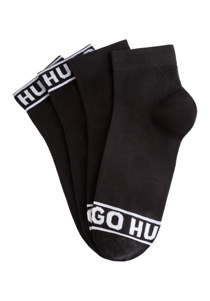 HUGO Freizeitsocken 2P SH LOGO CC W (Set, 2-Paar, 2er) mit Logobund von HUGO