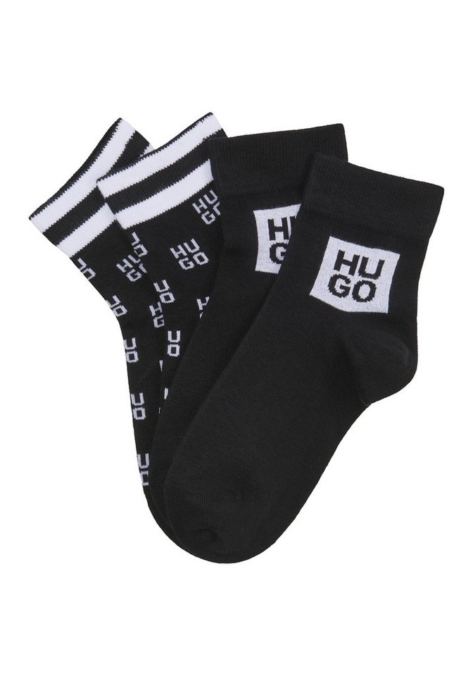 HUGO Freizeitsocken 2P SH STACKED CC W (Packung, 2er Pack) im 2er Set von HUGO