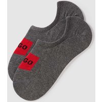 HUGO Füßlinge mit Label-Print im 2er-Pack in Mittelgrau, Größe 39-42 HUGO Füßlinge mit Label-Print im 2er-Pack in Mittelgrau, Größe 39-42 von HUGO