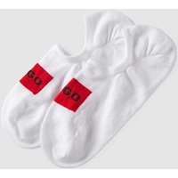 HUGO Füßlinge mit Label-Print im 2er-Pack in Weiss, Größe 39-42 von HUGO