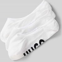 HUGO Füßlinge mit Label-Print im 3er-Pack in Weiss, Größe 41/42 von HUGO