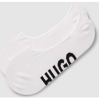 HUGO Füßlinge mit Label-Schriftzug im 2er-Pack in Weiss, Größe 41/42 von HUGO