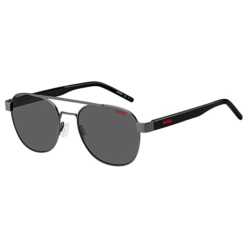 HUGO HG 1196/S Brille, Matte Dark Ruthenium, 54 für Herren, Matte Dark Ruthenium von HUGO BOSS