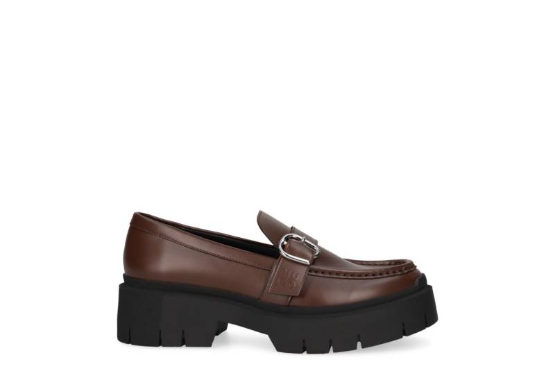 HUGO HUGO Kris_NewLoafer, Slipper & Mokassin, Braun, Damen Slipper von HUGO