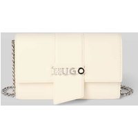 HUGO Handtasche mit Label-Applikation Modell 'Mel 2.0' in Offwhite, Größe 1 von HUGO