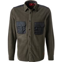 HUGO Herren Overshirt grün Fleece von HUGO