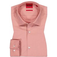 HUGO Herren Hemd rosa Baumwolle Slim Fit von HUGO