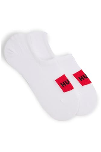 HUGO Herren 2P Low Cut Label CC Sneakersocken, White100, 35-38 (2er Pack) von HUGO