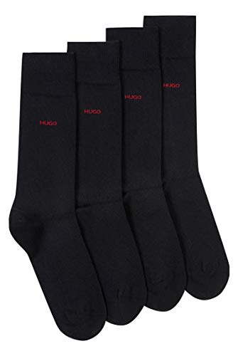 HUGO Herren 2P RS UNI CC Socken, 2per pack Schwarz (Black 001), 39/42 (Herstellergröße: 39-42) von HUGO