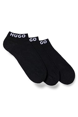 HUGO Herren 3p Uni Cc ANKLE_SOCKS, Black1, 39-42 EU von HUGO