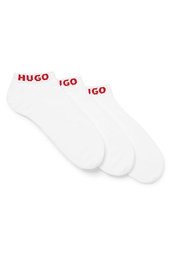 HUGO Herren 3p Uni Cc ANKLE_SOCKS, White100, 39-42 EU von HUGO