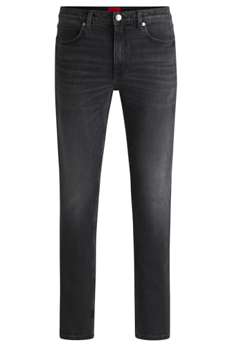 HUGO Herren 734 Extra Slim-Fit Jeans aus grauem Stretch-Denim Grau 32/32 von HUGO
