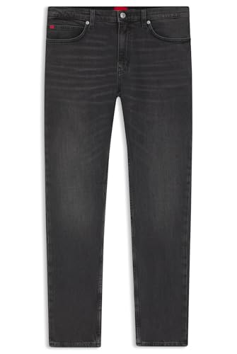 HUGO Herren 734 Extra Slim-Fit Jeans aus grauem Stretch-Denim Grau 36/32 von HUGO