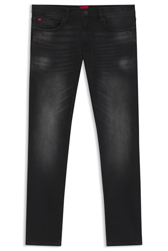 HUGO Herren 734 Extra Slim-Fit Jeans aus ultraschwarzem Stretch-Denim Schwarz005 34/34 HUGO Herren 734 Extra Slim-Fit Jeans aus ultraschwarzem Stretch-Denim Schwarz005 34/34 von HUGO