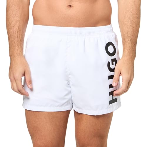 HUGO Herren Abas Swim Trunks Badehose, Sommerweiß, XXL von HUGO