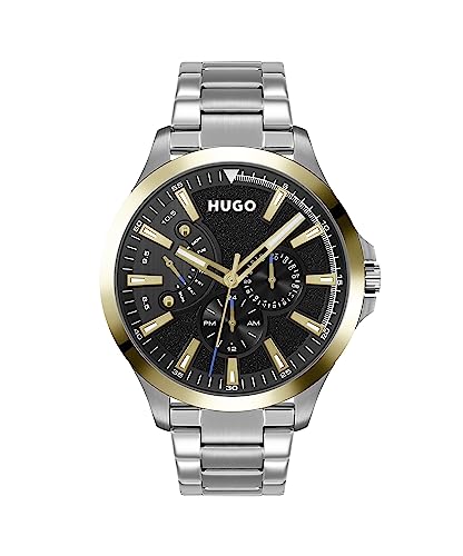 HUGO Multi Zifferblatt Quarz Uhr für Herren Kollektion #LEAP mit Silbernes Edelstahlarmband - 1530174 HUGO Multi Zifferblatt Quarz Uhr für Herren Kollektion #LEAP mit Silbernes Edelstahlarmband - 1530174 von HUGO