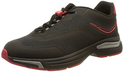 HUGO Herren Axel_Runn_merf Sneakers Black1 44 von HUGO