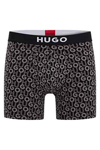 HUGO Herren BOXERBR Brother 2er Pack Boxershorts, Open Grey62,XS von HUGO