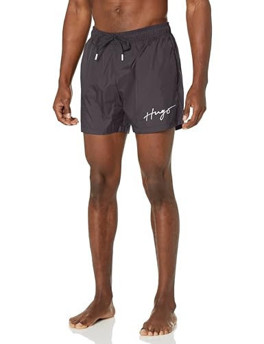 HUGO Herren-Badehose mit Standard-Logo, Dunkles Himmelschwarz, XXL von HUGO