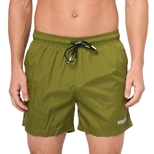HUGO Herren-Badehose mit umgekehrtem Logo, XL von HUGO