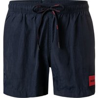 HUGO Herren Badeshorts blau Mikrofaser unifarben von HUGO