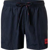 HUGO Herren Badeshorts blau Mikrofaser unifarben von HUGO