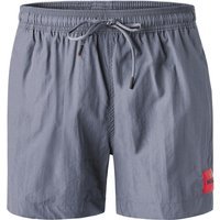 HUGO Herren Badeshorts grau Mikrofaser unifarben von HUGO