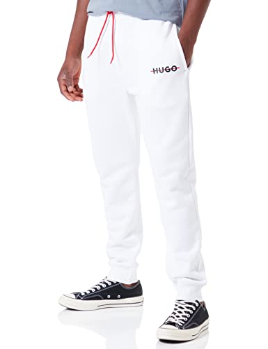 HUGO Herren Bedankt Trainingshose, White100, M Slim EU von HUGO