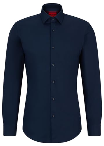 HUGO Herren C-jenno Freizeithemd, Navy (413), 48 EU von HUGO