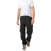 HUGO Herren Cargohose schwarz Mikrofaser von HUGO