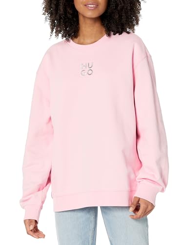 HUGO Herren Classic Crew Over Sized Sweatshirt, Pink Lady, X-Small von HUGO