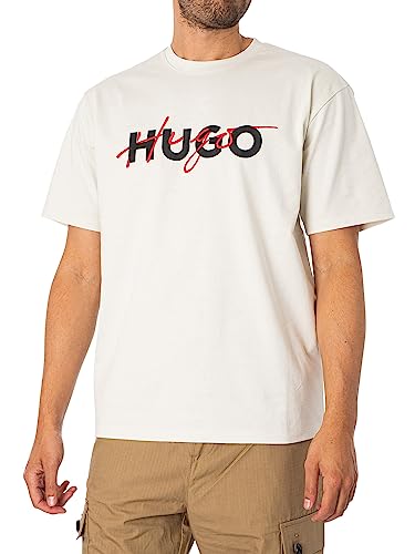 HUGO Herren Dakaishi T-Shirt aus Baumwoll-Jersey mit Doppel-Logo Hellgrün XL von HUGO