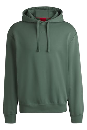 HUGO Herren Dapo Relaxed-Fit Hoodie aus Baumwoll-Terry mit Logo-Print Hellgrün XS von HUGO