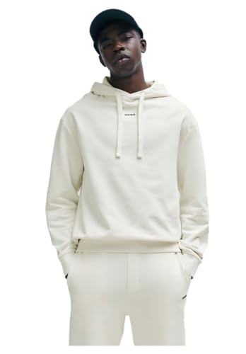 HUGO Herren Dapo Sweatshirt, Open White121, S EU von HUGO