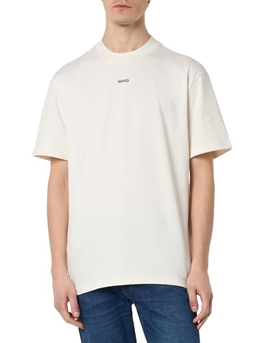 HUGO Herren Dapolino T-Shirt, Open White121, XXL EU von HUGO