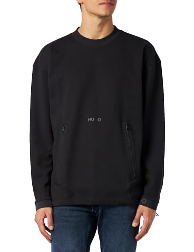 HUGO Herren Darakan Sweatshirt, Schwarz, L EU von HUGO