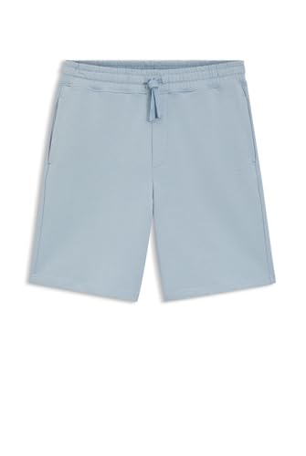 HUGO Herren Dayono Relaxed-Fit Shorts aus Baumwoll-Terry mit Logo-Print Blau M von HUGO