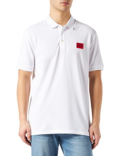 HUGO Herren Dereso222 Polohemd, White100, L EU von HUGO