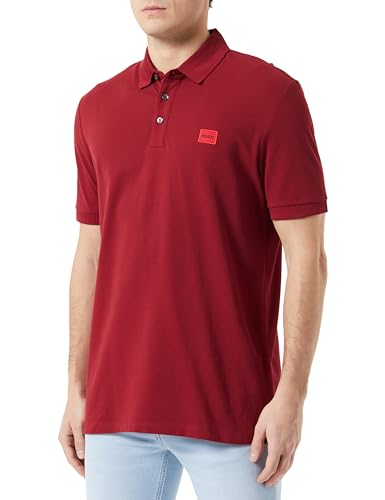 HUGO Herren Dereso232 Polo, Dark Red604, L EU von HUGO