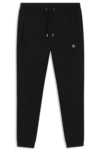 HUGO Herren Dimacs Jogginghose aus Baumwoll-Mix mit Stack-Logo Schwarz002 M von HUGO