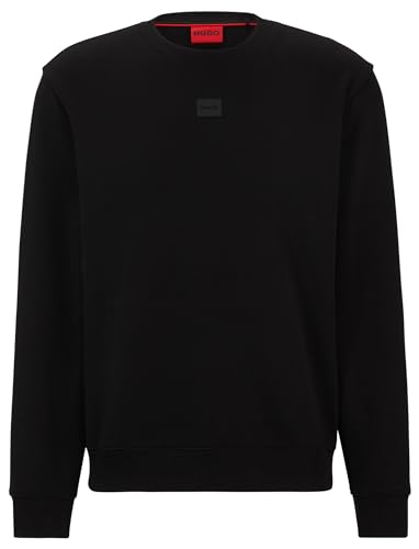 HUGO Herren Diragol_h Sweatshirt, Black1, XS EU von HUGO