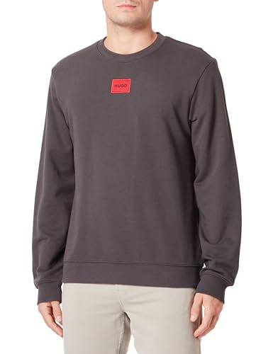 HUGO Herren Diragol212 Sweatshirt, Dark Grey23, S EU von HUGO