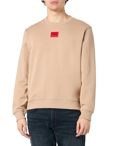 HUGO Herren Diragol212 Sweatshirt, Medium Beige267, S EU von HUGO