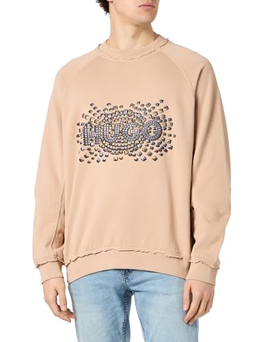 HUGO Herren Docoa Sweatshirt, Medium Beige267, L EU HUGO Herren Docoa Sweatshirt, Medium Beige267, L EU von HUGO