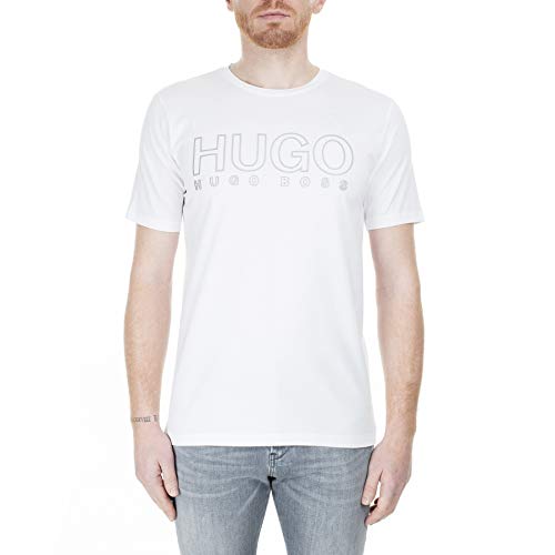 HUGO Herren Dolive-U202 T-Shirt,, per pack Weiß (White 100), Small (Herstellergröße: S) von HUGO